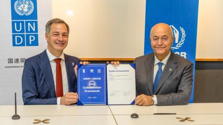 UNHCRとUNDP、避難を余儀なくされた人々への包摂と解