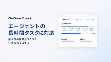 セキュアな環境で「Cowork」できるChatSense、長時間