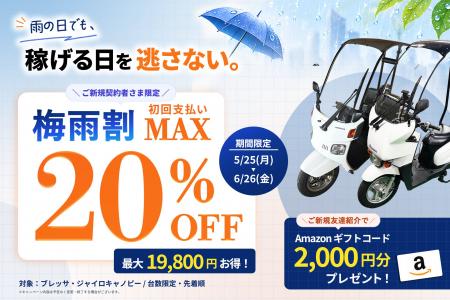 「雨だから休む」が減る? “梅雨で稼げない”を軽減す 「雨だから休む」が減る? “梅雨で稼げない”を軽減す