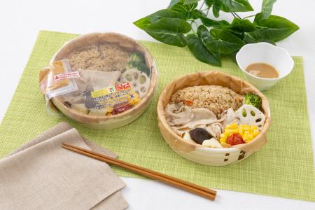 野菜×肉×ごはんを1品で完結！せいろ蒸し風の味わいを