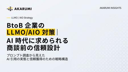 【AKARUMI INSIGHTS】AIはBtoB企業をどの情報から選ん 【AKARUMI INSIGHTS】AIはBtoB企業をどの情報から選ん