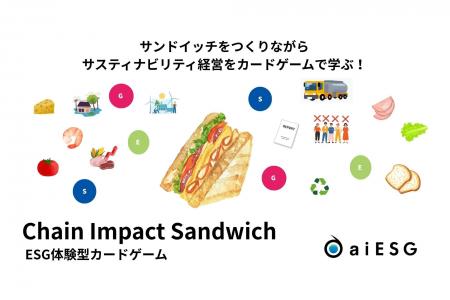 aiESG、ESG体験型カードゲーム「Chain Impact Sandwic aiESG、ESG体験型カードゲーム「Chain Impact Sandwic