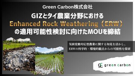 Green Carbon株式会社、GIZとタイ農業分野におけるEnh