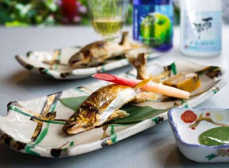葉山の初夏を堪能する。 老舗料亭「日影茶屋」の鮎の