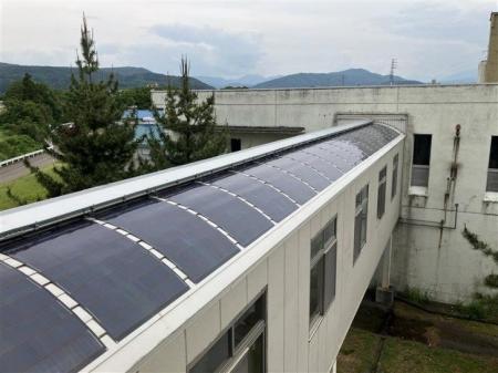 国内初、カルコパイライト太陽電池を活用した太陽光PP 国内初、カルコパイライト太陽電池を活用した太陽光PP