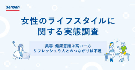 Sansan、女性のライフスタイル調査を実施。美容・健康 Sansan、女性のライフスタイル調査を実施。美容・健康