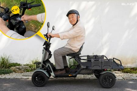 【利便性向上】公道走行可能な“小さな軽トラ”4輪電動