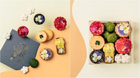 蓋をあけると満開の“食べられる花”のクッキーが登場! 蓋をあけると満開の“食べられる花”のクッキーが登場!