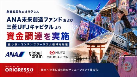 オリグレスがANA未来創造ファンドおよび三菱UFJキャピ オリグレスがANA未来創造ファンドおよび三菱UFJキャピ
