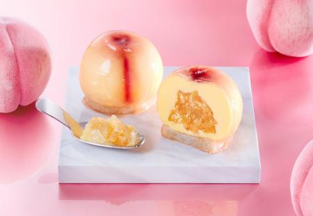 桃にまるごとかぶりつく？！夏限定“まるでピーチ”なケ