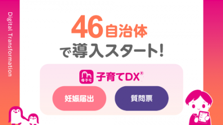 母子モが新たに46自治体で妊娠届のデジタル申請サポー