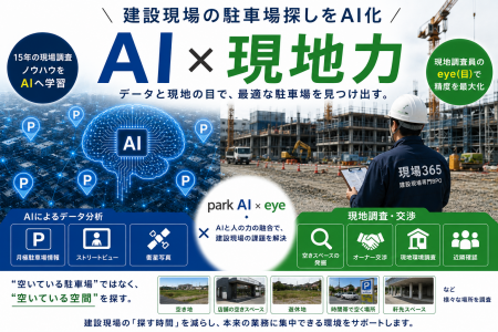 【建設現場の駐車場探しをAI化】15年の現場調査ノウハ
