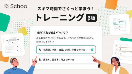 Schoo、クイズ形式で手軽に学べる新機能「トレーニン