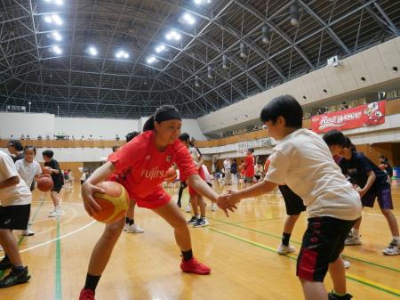 ７月２５日（土）に富士通レッドウェーブバスケットボ