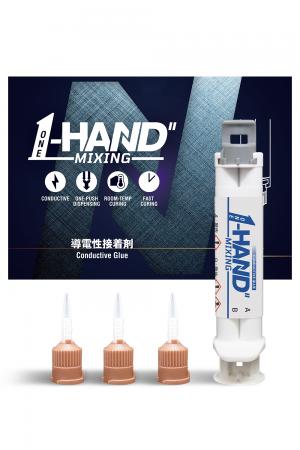 はんだ代替の導電接続を教育用途へ　～ONE-HAND MIXIN
