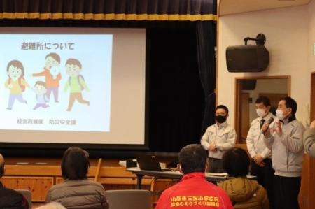 小郡市下町区 自主避難所設置訓練