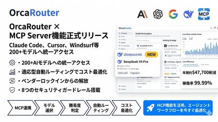 OrcaRouter、MCP Server機能を正式リリース ― Claude 