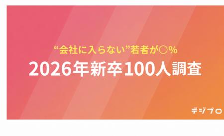 “会社に入らない”若者、約2割　新卒100人に聞いたキャ