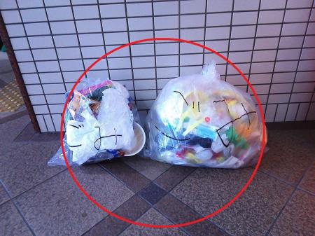 指定外ごみ袋でのごみ出しを可能に　指定ごみ袋が買え