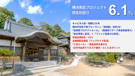 【新ファンド公開！】『らくたま44号（横浜南区プロジ
