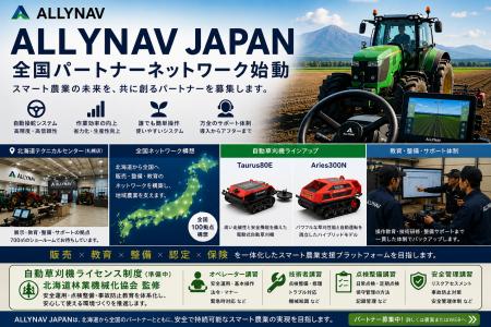 ALLYNAV JAPAN、農業ロボット・スマート農業ソリュー ALLYNAV JAPAN、農業ロボット・スマート農業ソリュー