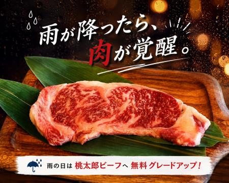 雨の日だから泊まろう！！BBQのお肉が「桃太郎ビーフ