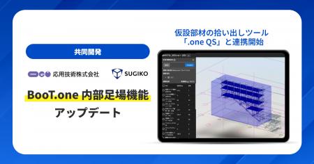応用技術、SUGIKOと共同開発のBooT.one内部足場機能を