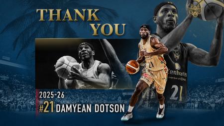 #21 デイミアン・ドットソン選手 退団のご報告 #21 デイミアン・ドットソン選手 退団のご報告
