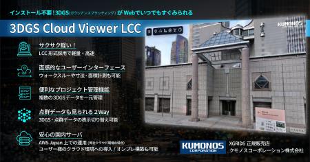 クモノスコーポレーション株式会社、3DGSを軽量・高速