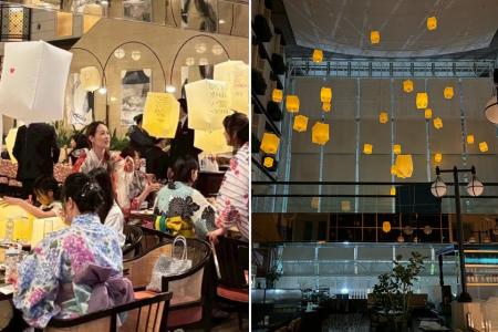 高さ15mの屋内空間でスカイランタンが舞う「七夕ラン 高さ15mの屋内空間でスカイランタンが舞う「七夕ラン