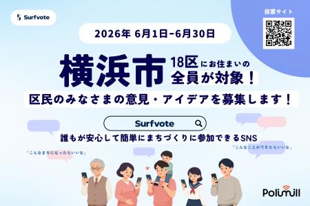 横浜市が令和8年度もSurfvoteで区民意見募集を実施--6