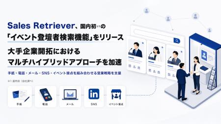 Sales Retriever、国内初※1の「イベント登壇者検索機