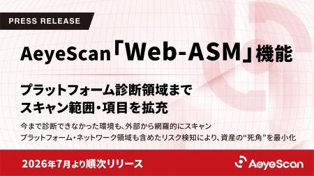 AeyeScan「Web-ASM」機能、プラットフォーム診断領域