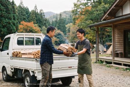 薪流通の分断を解消し森林資源の循環利用を促進。「な 薪流通の分断を解消し森林資源の循環利用を促進。「な