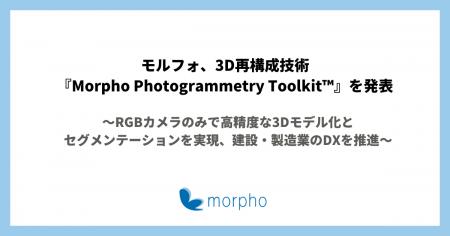 モルフォ、3D再構成技術『Morpho Photogrammetry Tool モルフォ、3D再構成技術『Morpho Photogrammetry Tool