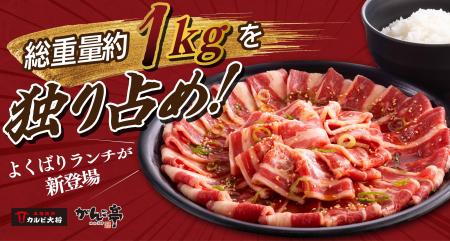 総重量約1kgを独り占め!おひとり様用 “欲張り焼肉ラ 総重量約1kgを独り占め!おひとり様用 “欲張り焼肉ラ