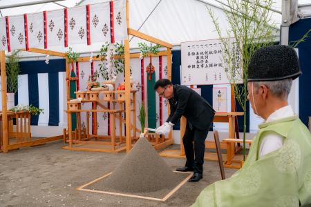 本社新社屋「コーポレート棟」建設に伴う地鎮祭の開催