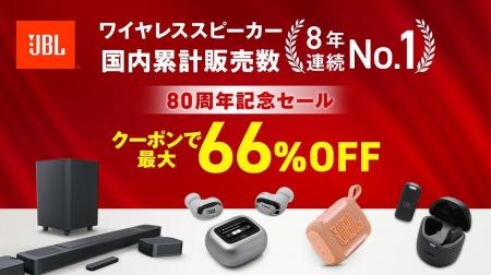 JBL創立80周年記念　楽天スーパーSALE連動キャンペー