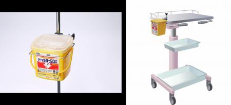 「サラヤ針捨てBOX専用クランプ式ブラケット」新発売