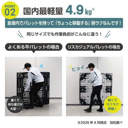 “手積み物流”のパレット化を加速する低コスト・軽量・