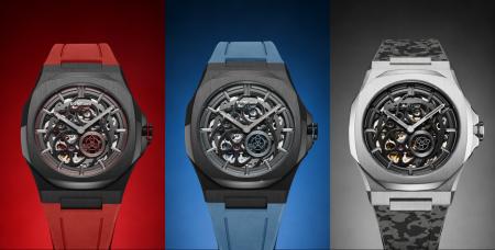 D1 Milano、 “色の力”を持つスケルトンウォッチ