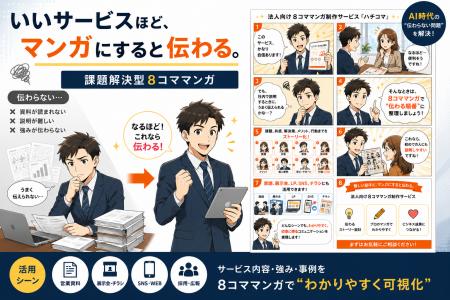 「難しい話ほど、マンガにすると伝わる」課題解決型8