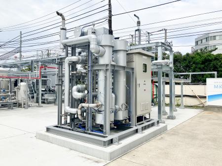 三菱化工機、自社施設内でメタネーション装置の実証試