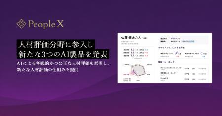 PeopleX、人材評価分野に参入し新たな3つのAI製品を発