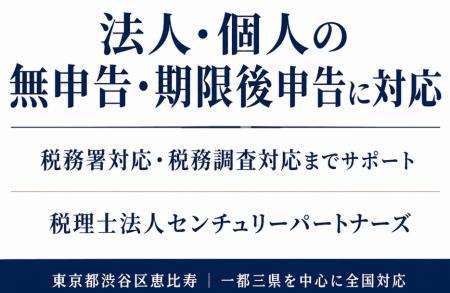 税理士法人センチュリーパートナーズ、「数年分の申告