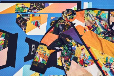 松山智一、ISSEY MIYAKE NY新旗艦店にてA-POC ABLE IS 松山智一、ISSEY MIYAKE NY新旗艦店にてA-POC ABLE IS