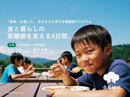 【小4から中3が対象！】地元を離れ「食」の裏側を学ぶ
