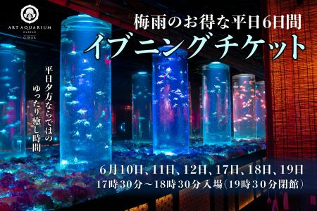 6月のウィークディ、6日間限定お得な“イブニングチケ