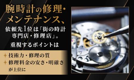 腕時計の修理・メンテナンス、依頼先1位は「街の時計