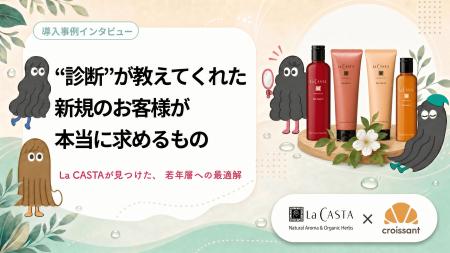 【導入事例】診断者の83.8％が新規層。La CASTAが「診